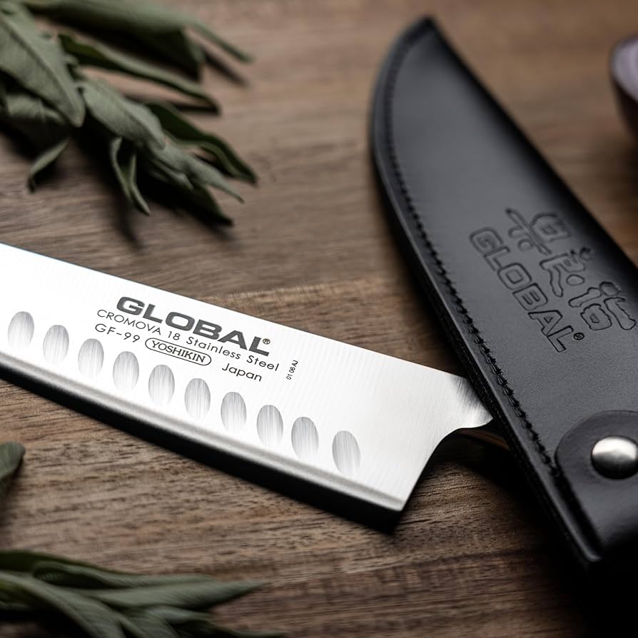 GLOBAL CROMOVA 18 Stainless Steel 5本セット他 Global Chef's Knife Set - 2 Piece Hollow Edge – Cutlery and More
